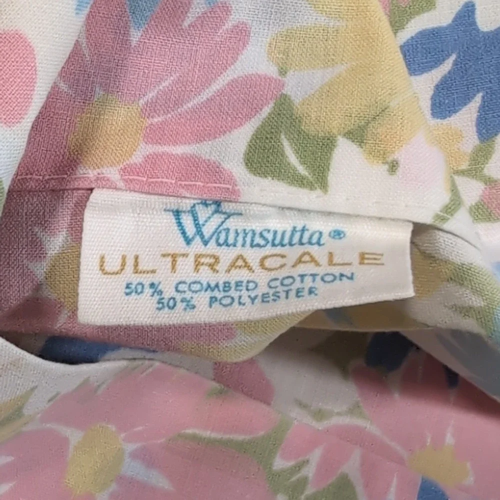 Wamsutta Ultracale Daisy Talk Pillowcase Standard Vintage Floral Cotton Girlhood